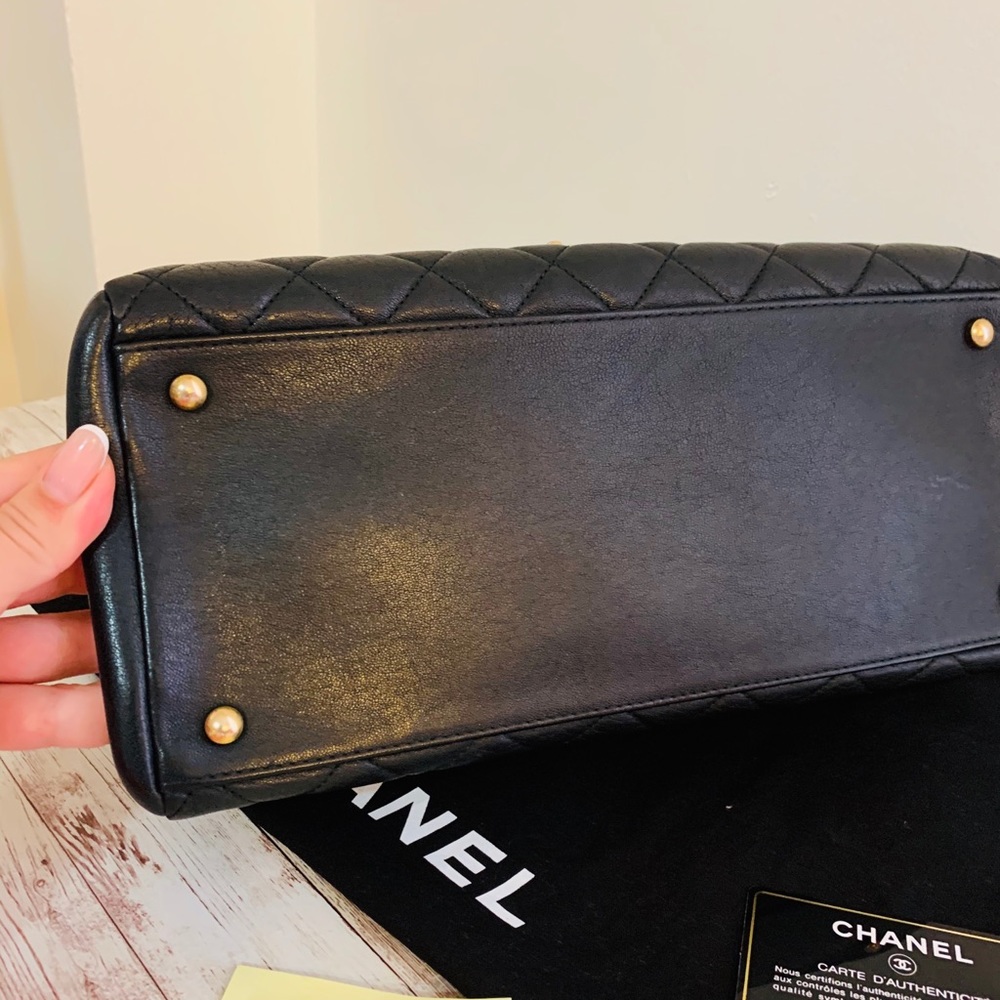 Chanel Trapezio top handle flap crossbody bag - Picture 10 of 14